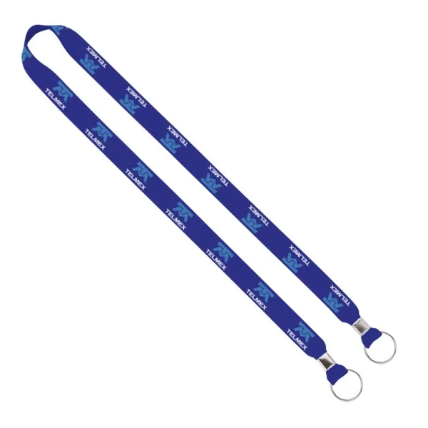 IMPORT Rush 3/4" Dye-Sublimated 2-Ended Lanyard with Dual Silver Crimp & Split-Ring view 4