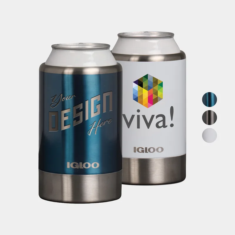 IGLOO 12 oz. Stainless Steel Coolmate Customizable Can Cooler