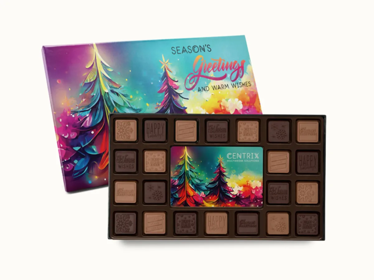 45-Piece Chocolate Ensemble Gift Set with Classic Custom Packaging view 2