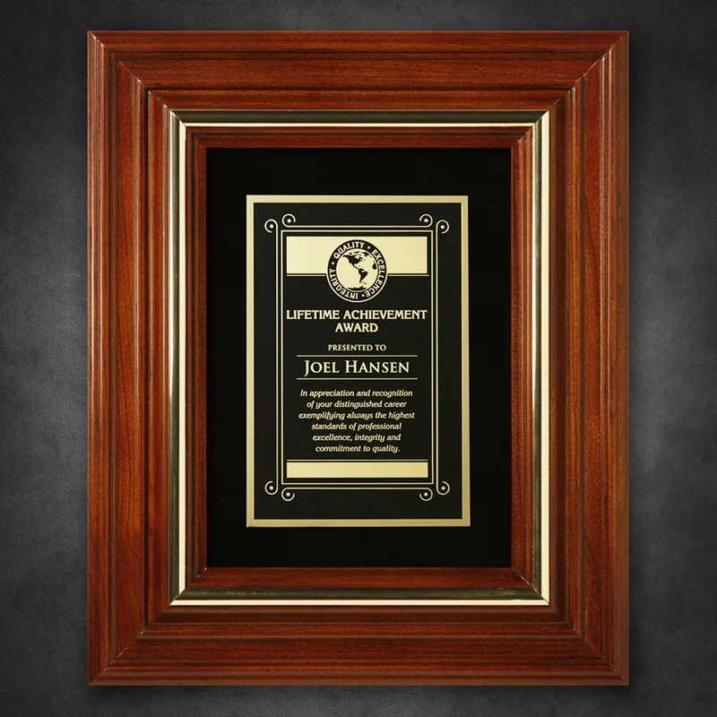 Americana Plaque with Velour 11-3/4" x 9-3/4"