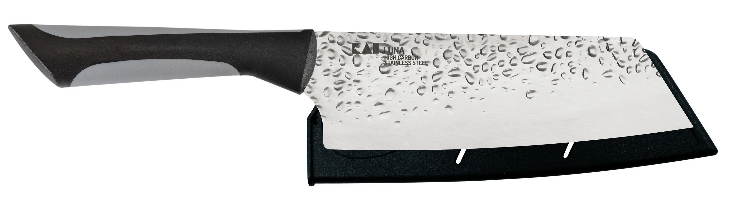 Kai Housewares Luna 6.5" Asian Utility Knife With Sheath & Soft-Grip Handle