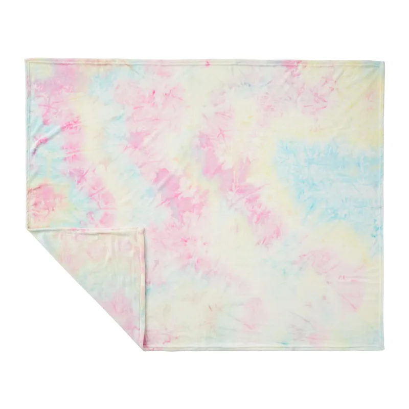 Tie Dye Flannel Fleece Blanket