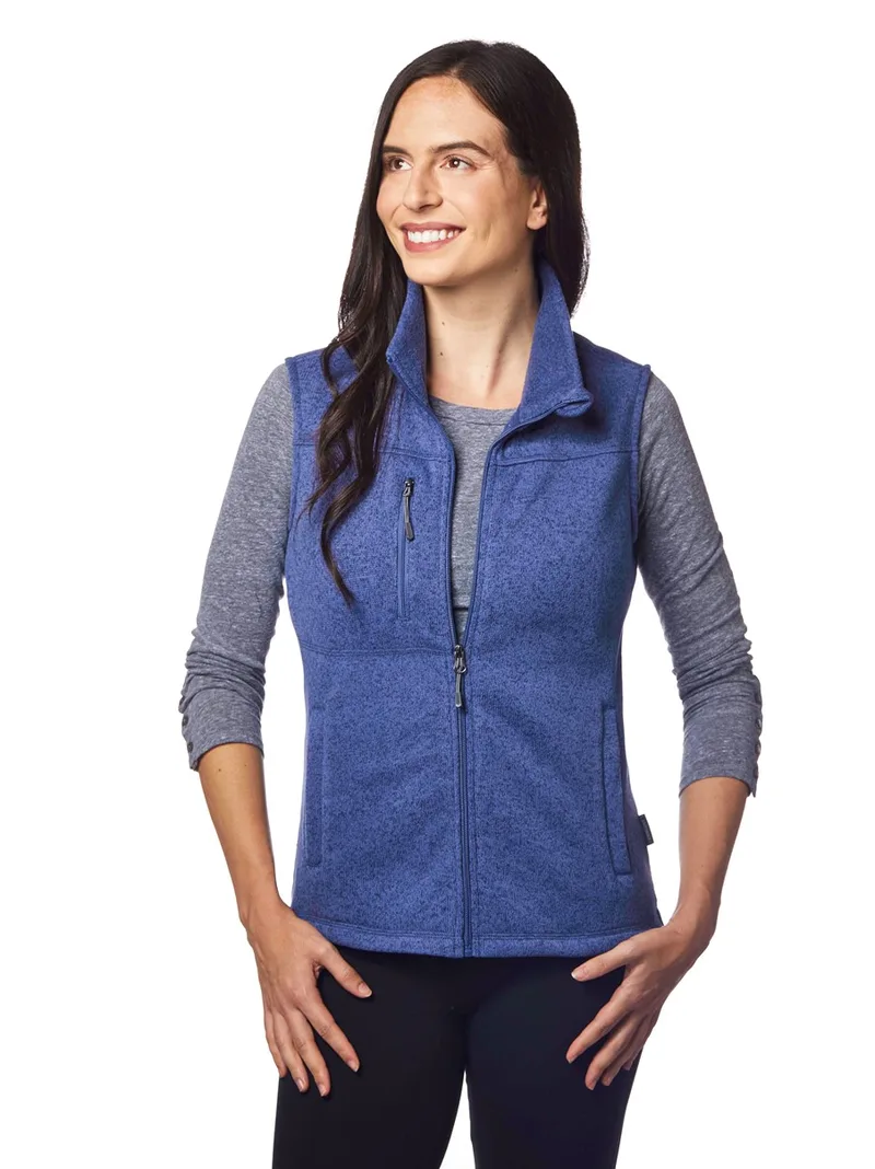 Ladies' Ashton Sweater-Knit Fleece Vest view 6