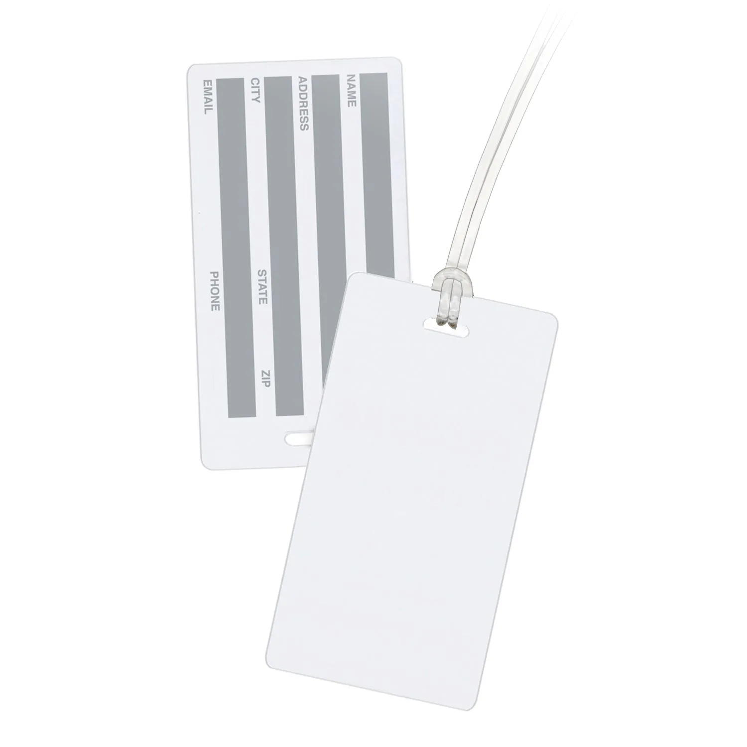 Rectangle 40 Mil Neon Tag view 4