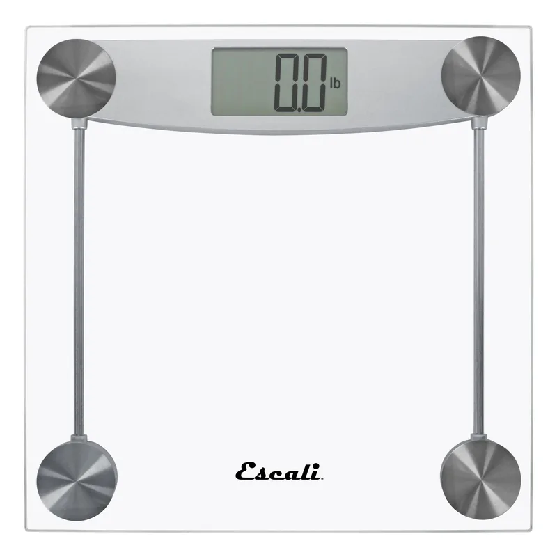 KitchenSupply Escali - Glass & Chrome Bathroom Scale