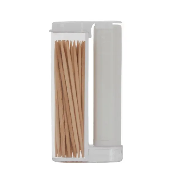 Wooden Toothpicks in a Rectangular Flip-Top Duo w/ SPF 15 Lip Balm view 3
