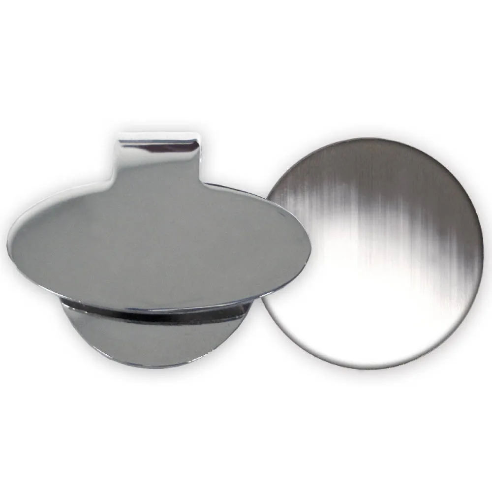 Silver Vibraprint® Golf Hat Clip w/ Ball Marker view 2