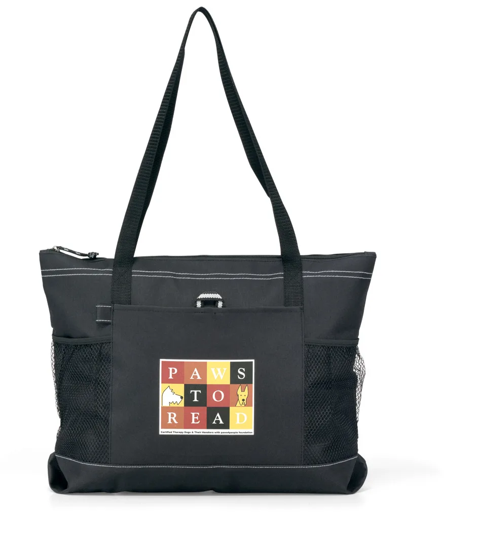 Select Zippered Tote - Black