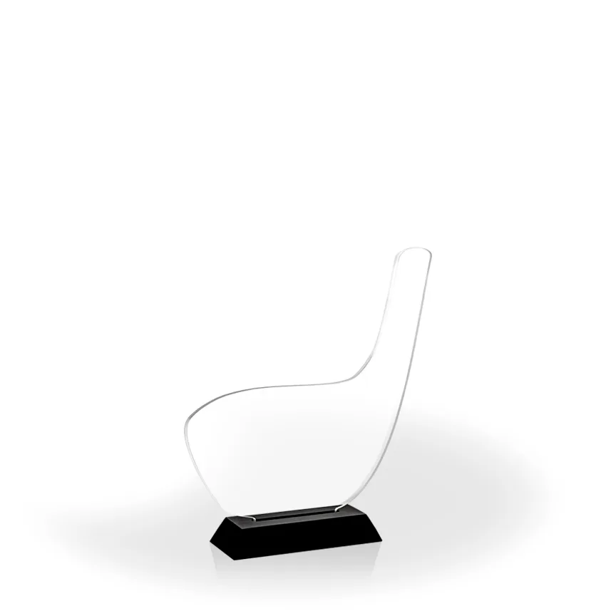 Golf Club Award with Black Wood Base, Medium - UV Print view 2