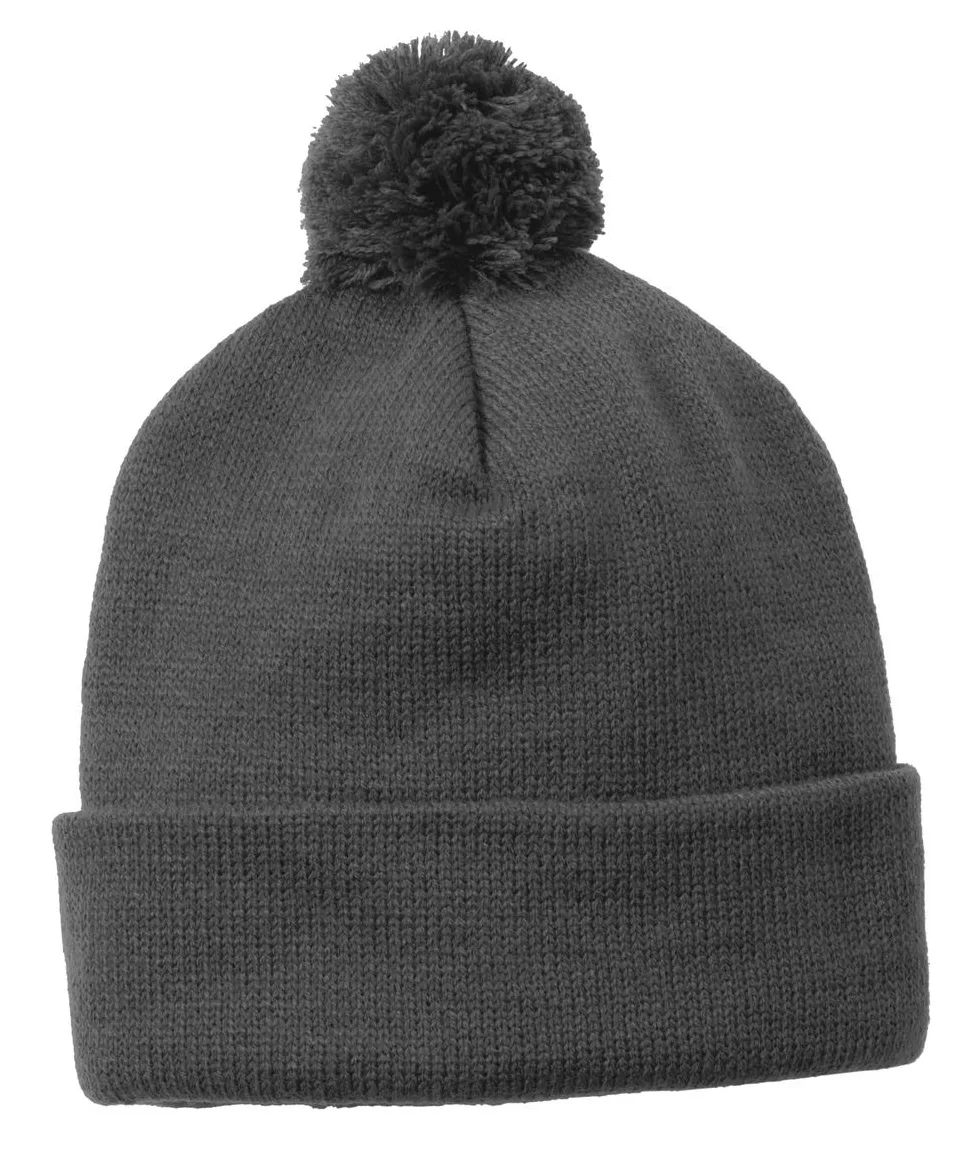 Sport-Tek ® Solid Pom Pom Beanie. view 2