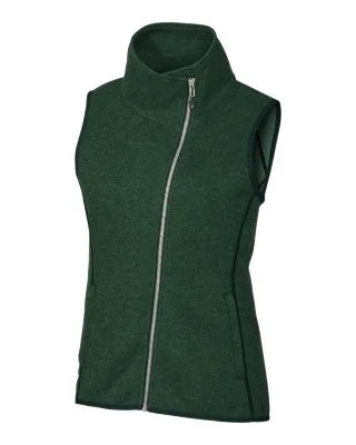 Cutter & Buck Mainsail Sweater Knit Womens Asymmetrical Vest view 4