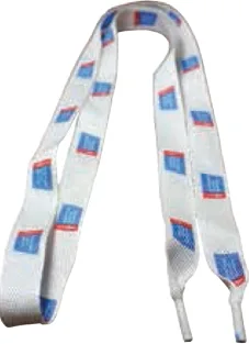 Standard Polyester Dye Sublimated ½"x45" Shoelaces Pair (Domestically Produced) view 2