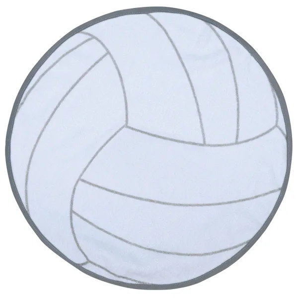 Fiber Reactive Volleyball Shaped Sport Towel (Screen Print) view 2