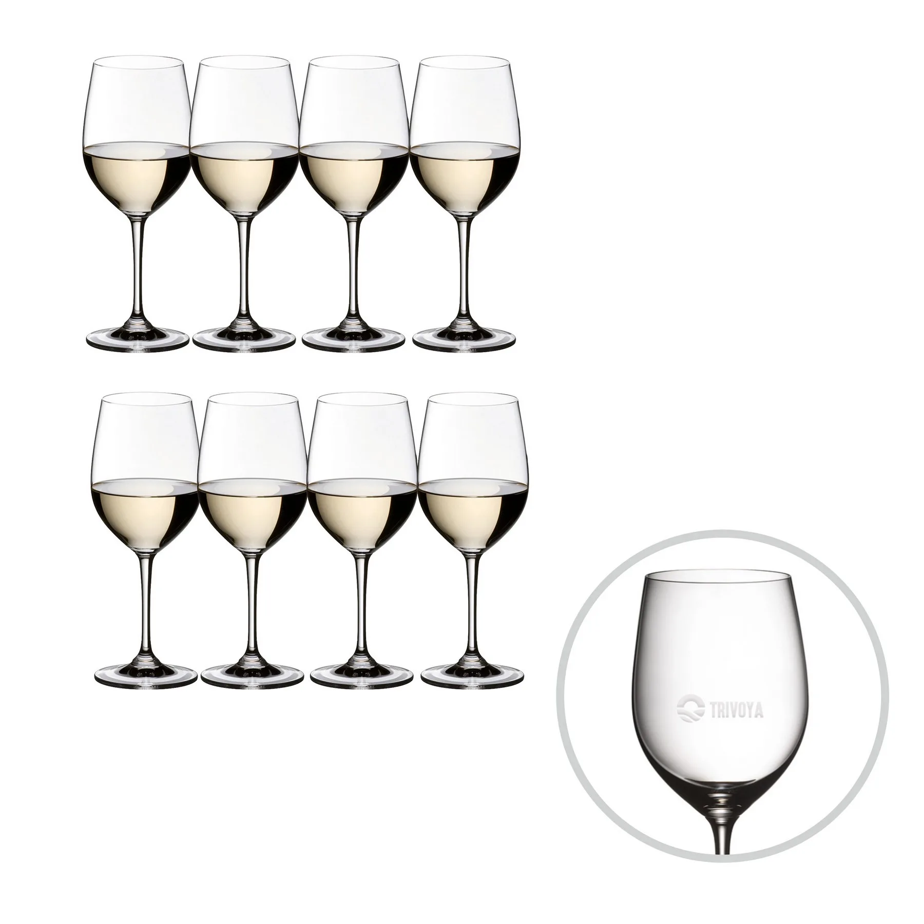 RIEDEL Vinum Glasses - Viognier/Chardonnay, Set of 8