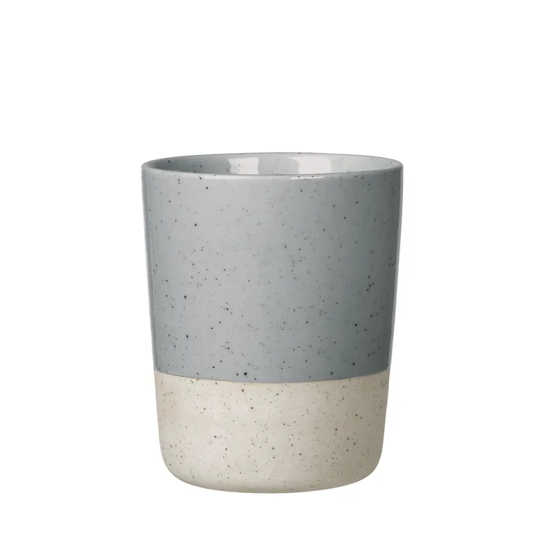 Blomus Sablo - Ceramic Stoneware Thermo Mug Set Of 2 - Stone Gray