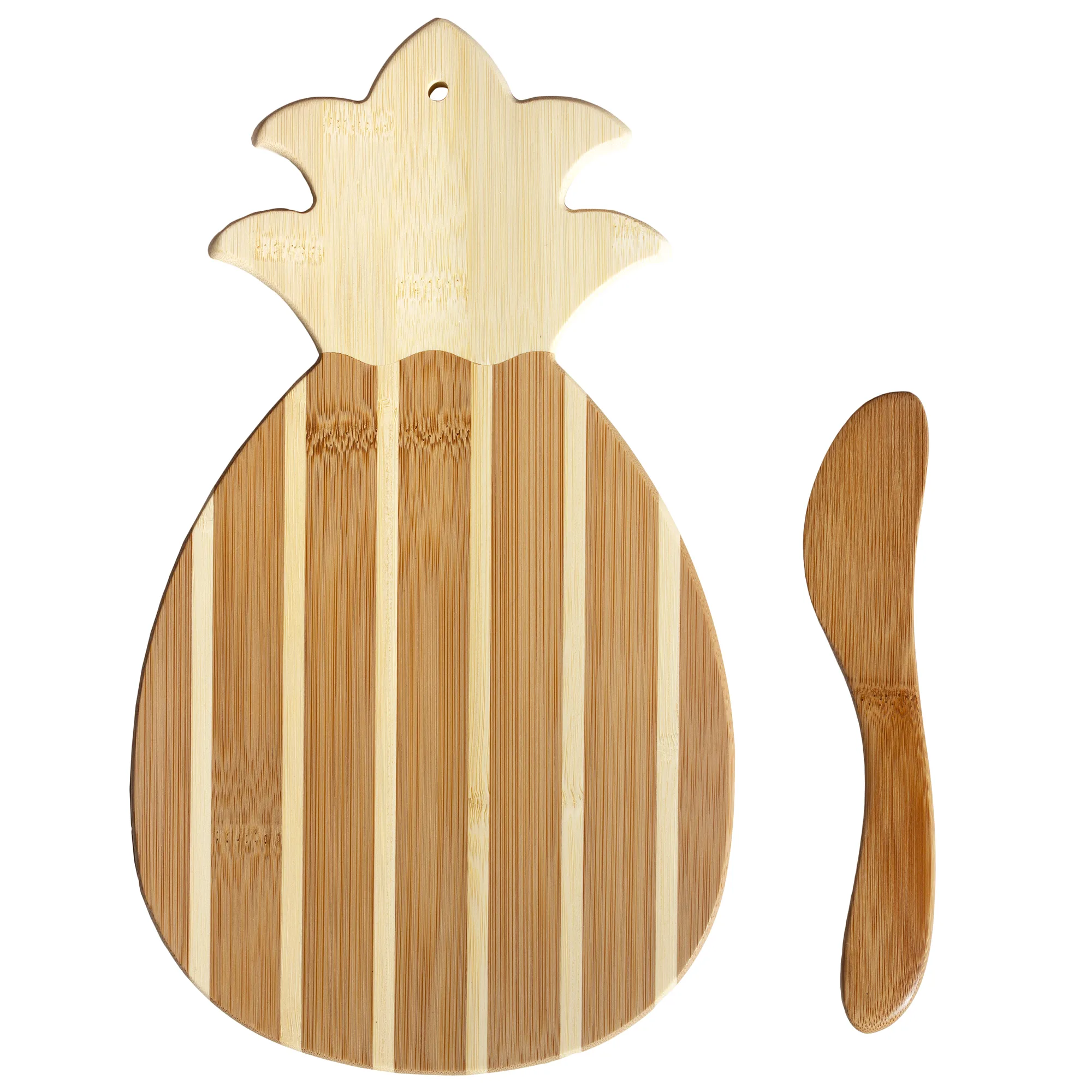 Pineapple Charcuterie Board with Spreader Knife Gift Set view 2