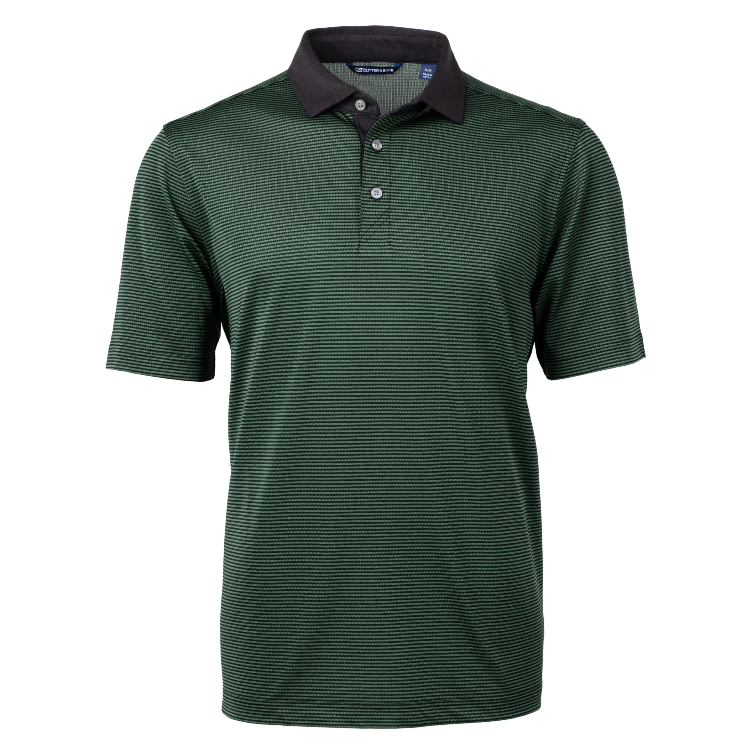 Cutter & Buck Virtue Eco Pique Micro Stripe Recycled Mens Polo view 7