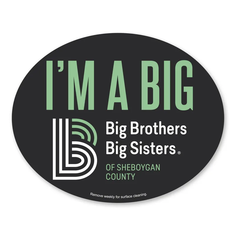 Car Sign Oval Magnet 5 x 4