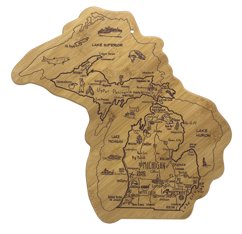 Destination Michigan Cutting & Serving Board