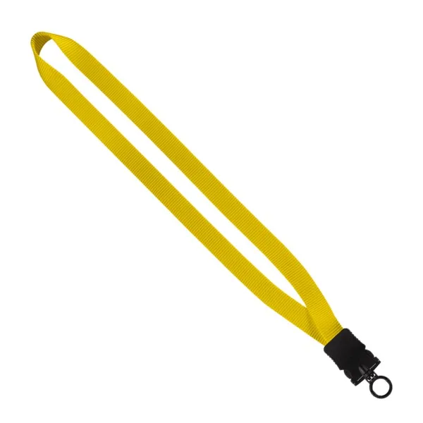 3/4" Smooth Nylon Lanyard with Snap-Buckle Release & O-Ring view 3