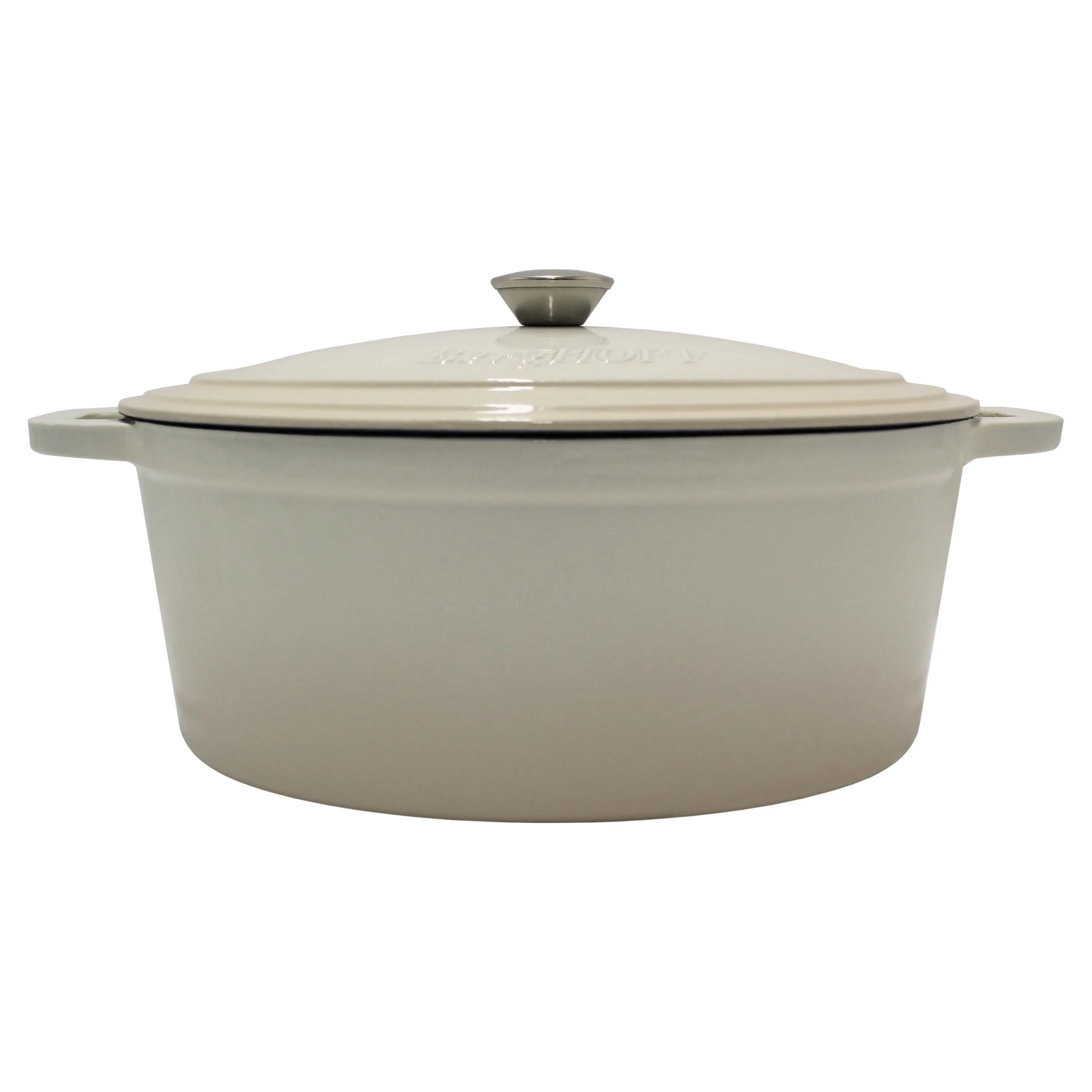 BergHoff® Neo 8Qt Cast Iron Oval Cast Cov Dutch Oven Meringue