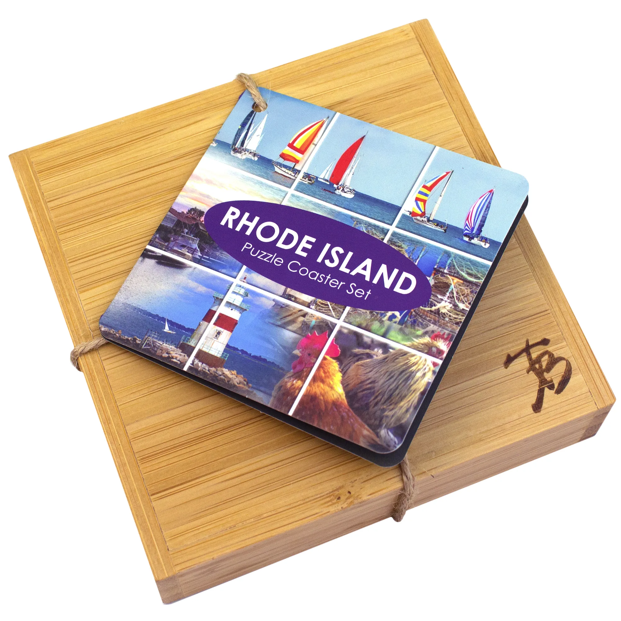 Rhode Island Puzzle Coaster Set view 6
