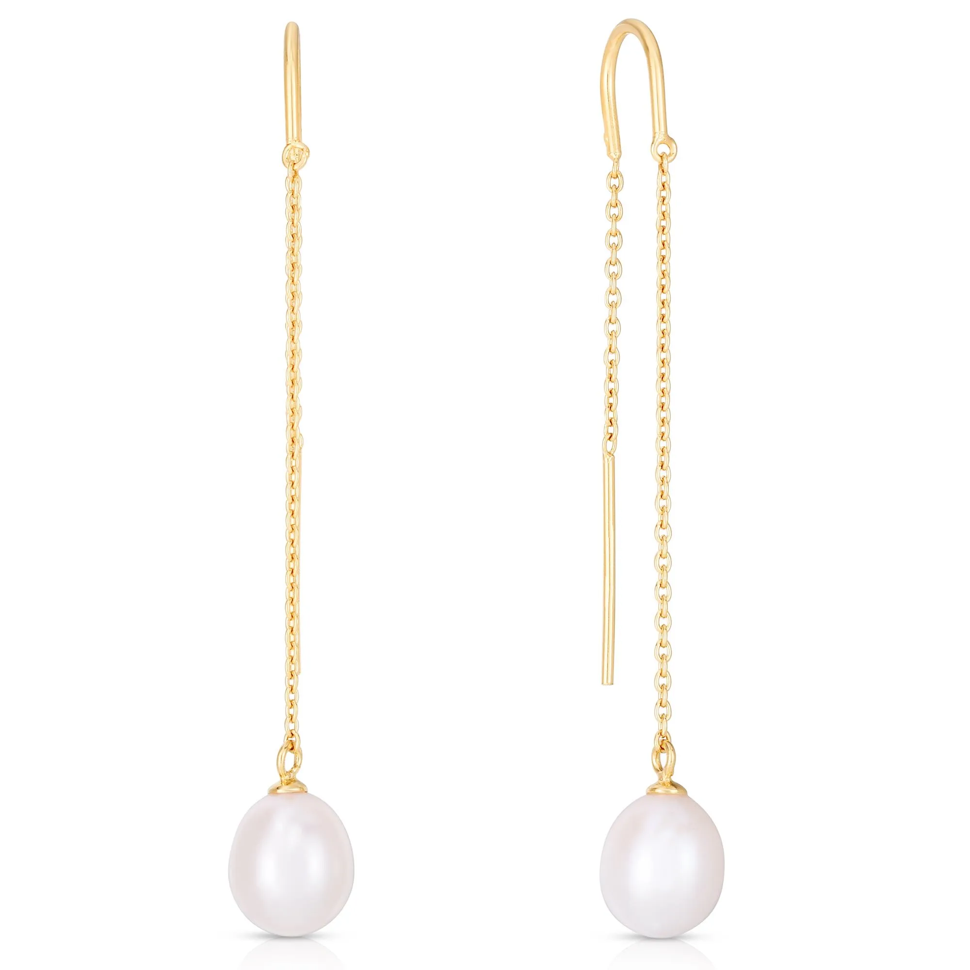 Jilco Inc Pearl Drop Earrings - Sterling Silver 7mm