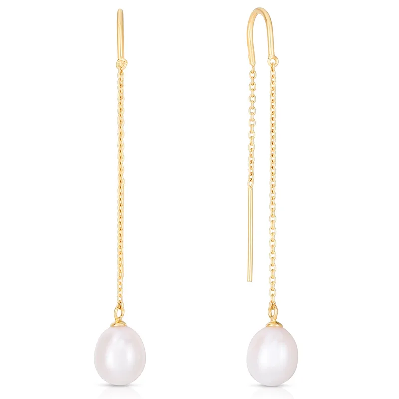 Jilco Inc Pearl Drop Earrings - Sterling Silver 7mm