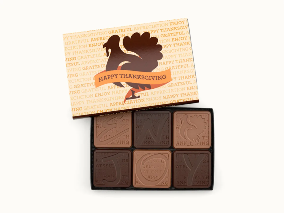 12-Piece Chocolate Ensemble Gift Set with Classic Custom Packaging view 2
