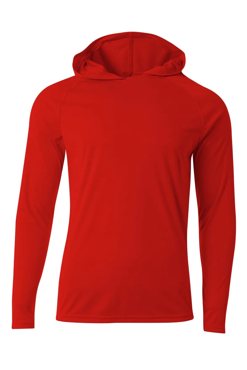 A4 Cooling Performance Long Sleeve Hooded Tee view 7