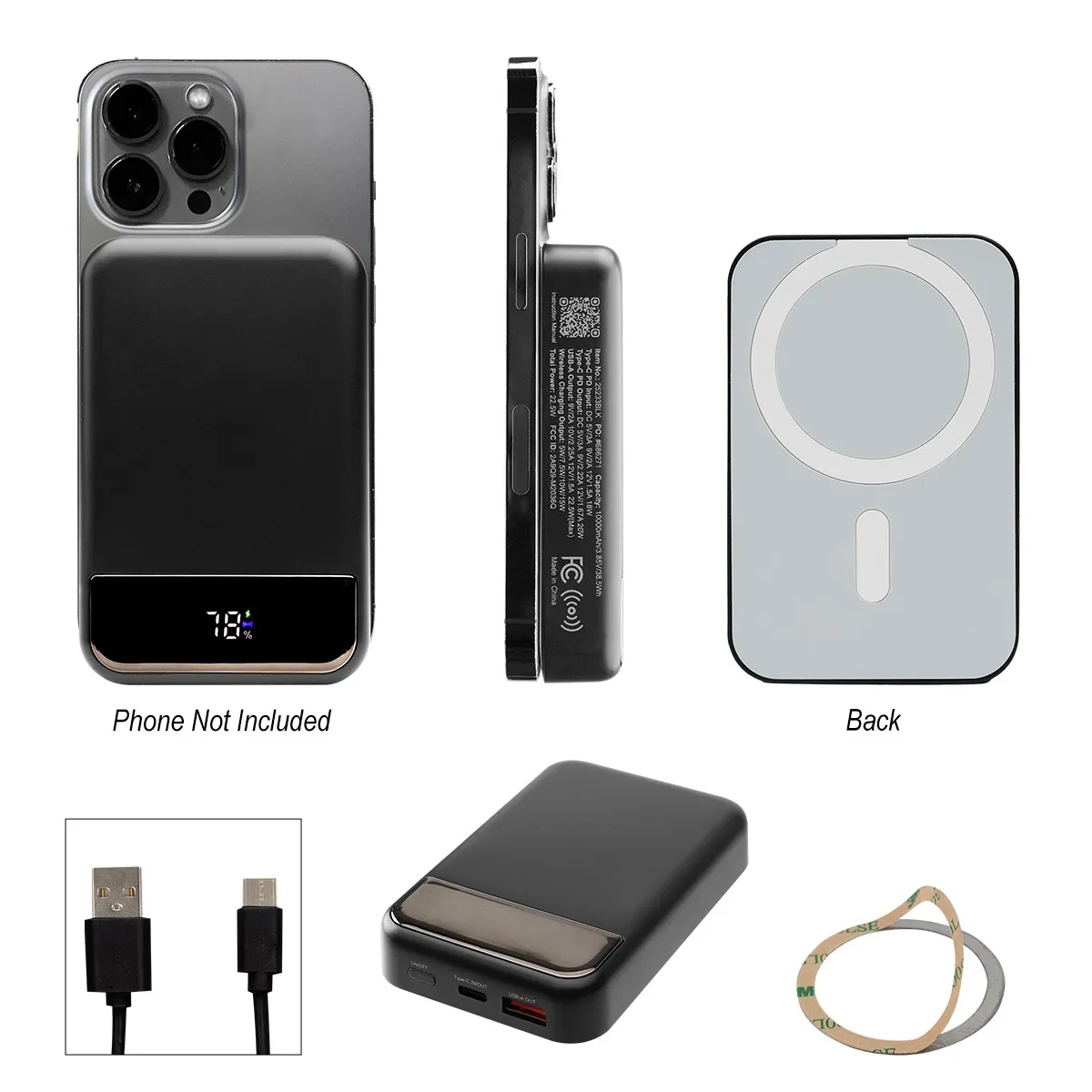 10,000 Mah Wireless Charger Power Bank view 2