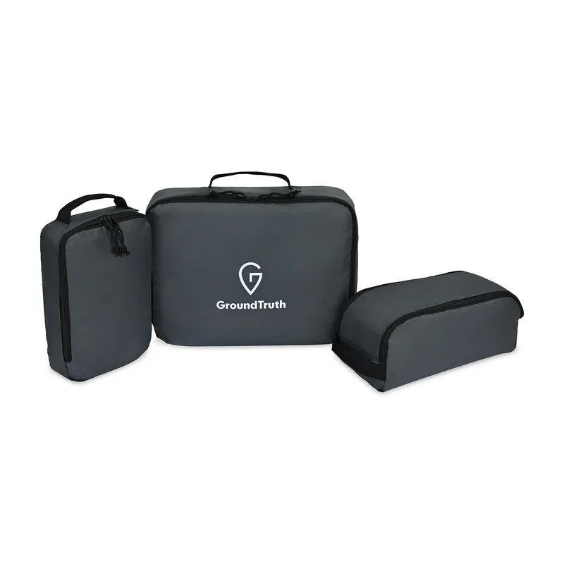 Renew AWARE™ rPET 3 Piece Packing Cube Set - Durango Grey