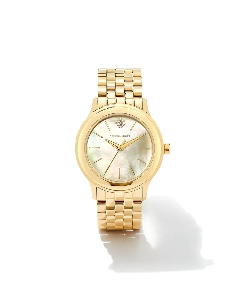 Kendra Scott Alex Gold Tone Stainless Steel 35mm Watch