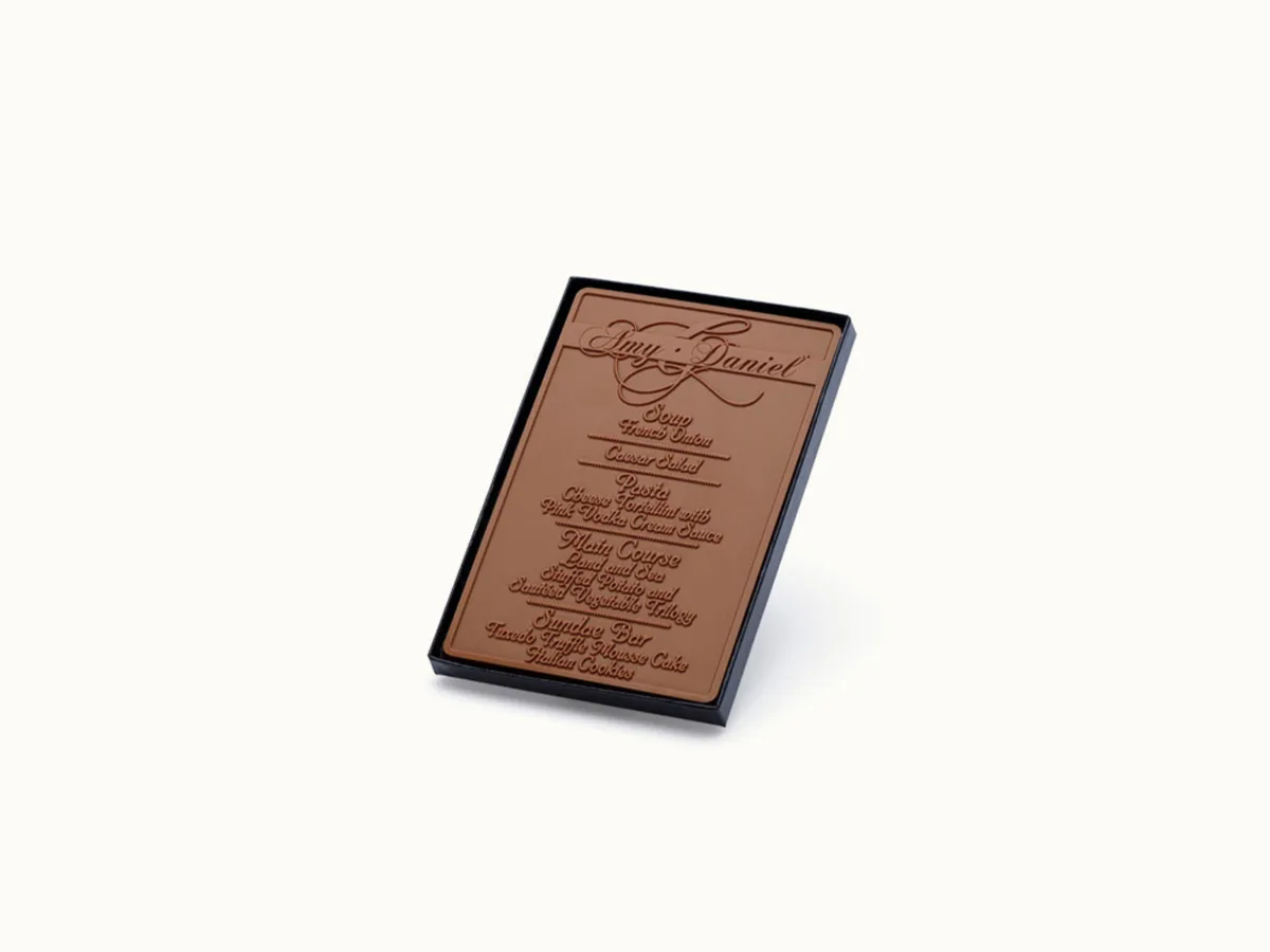 3oz. Chocolate Bar with 4"x6" Gift Box view 2