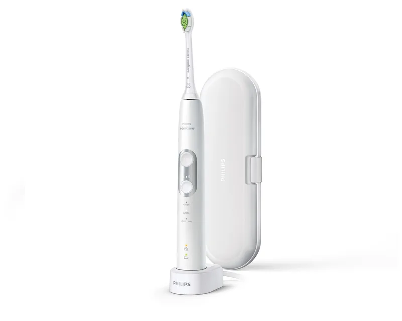 Philips Sonicare Protectiveclean 6100 Toothbrush W/ Travel Case White