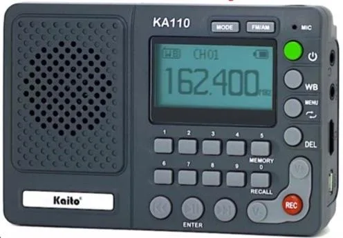 Kaito Emergency Radios & Wireless Mics Compact Digital Am/Fm Noaa Weather Radio