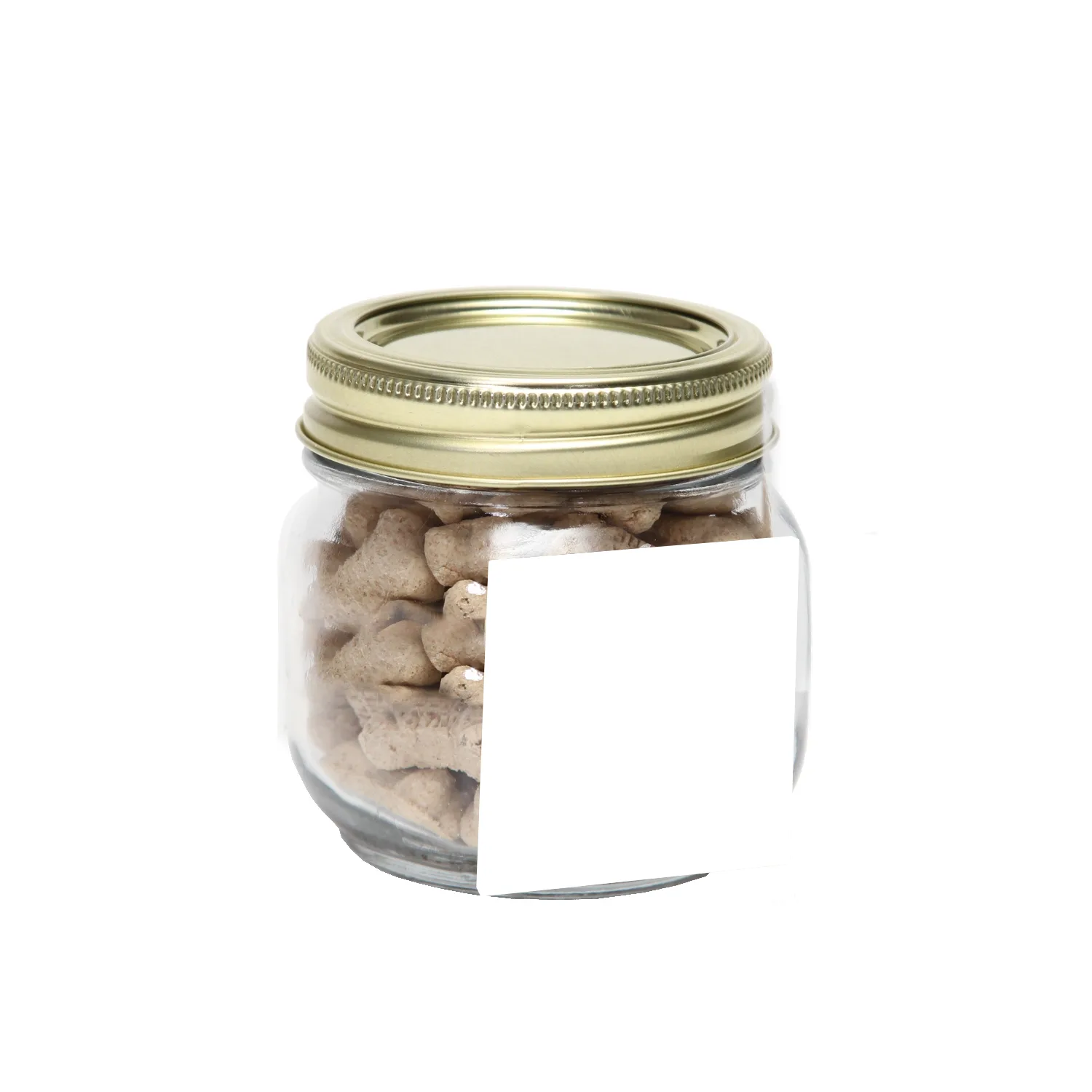 Half Pint Jar with Square Magnet Pet Fill view 4