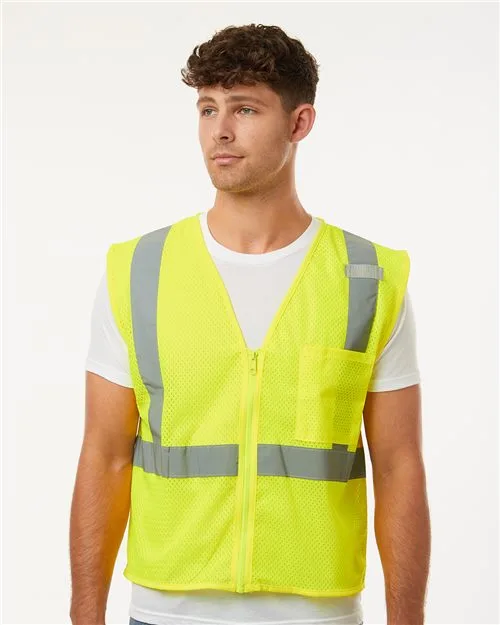 Kishigo Zipper Mesh Vest w/Pocket