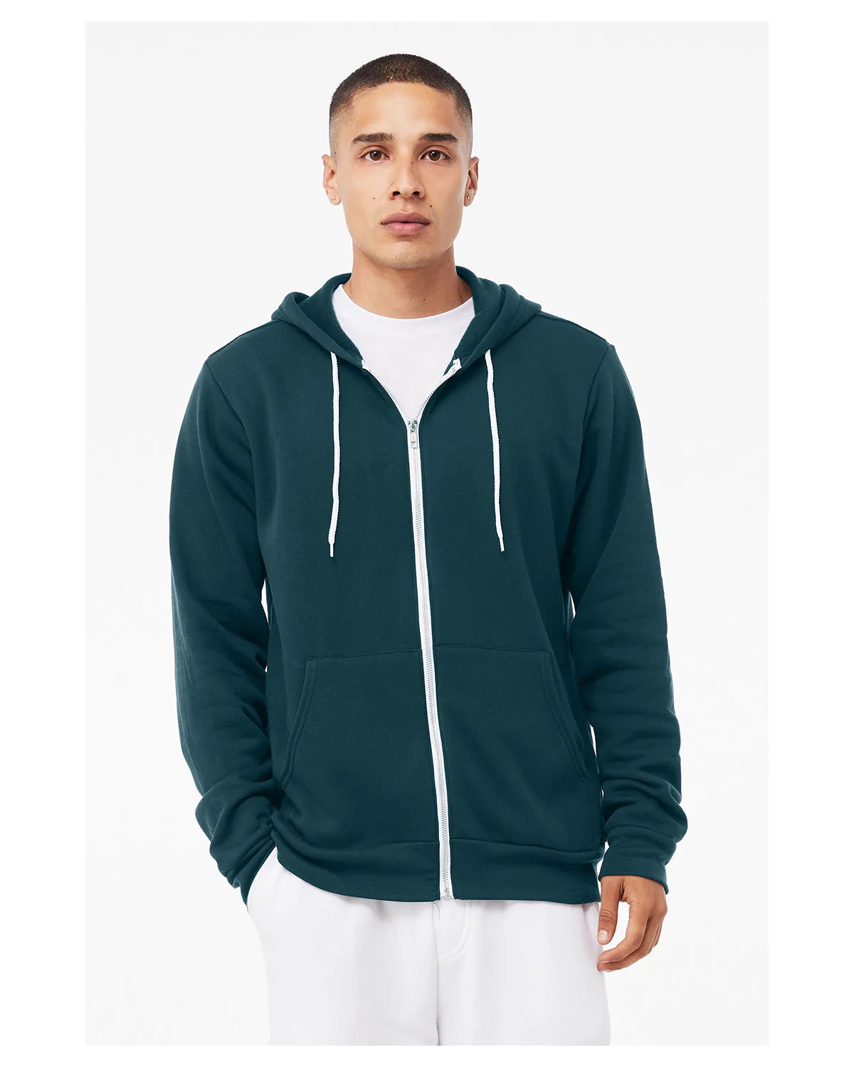 BELLA+CANVAS Unisex Sponge Fleece Full-Zip Hooded Sweatshirt view 4