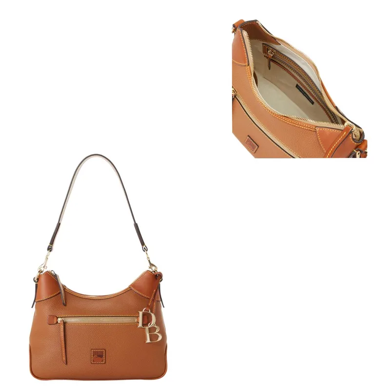 Dooney & Bourke Pebble Caramel Grain Hobo