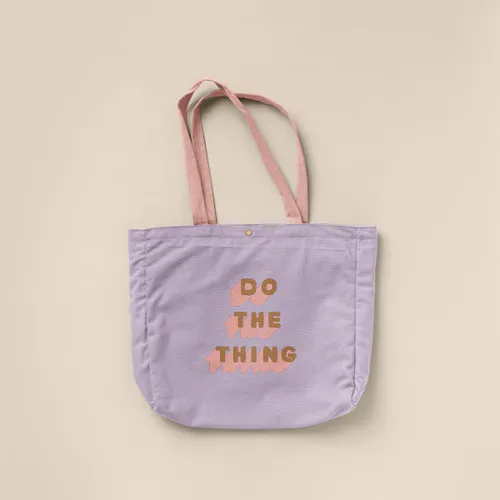 Colored Canvas Open Laptop Tote view 5