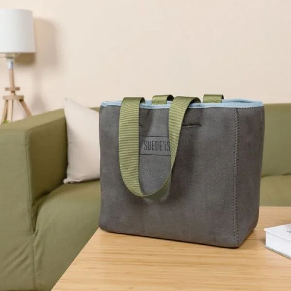 Small Suede-Ish Neoprene All Day Tote