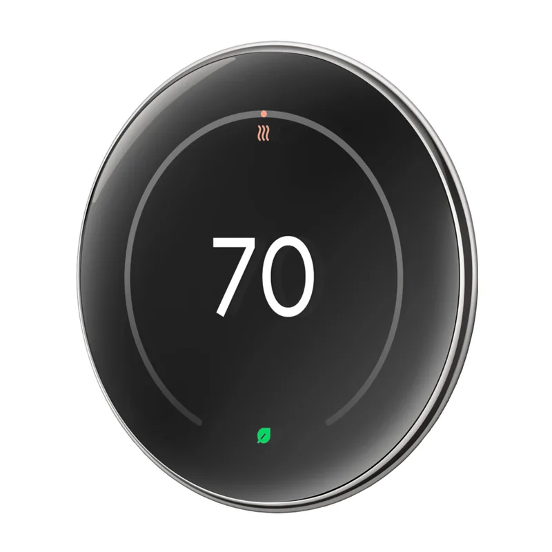 Google Nest Learning Thermostat (4th Gen) - Polished Silver