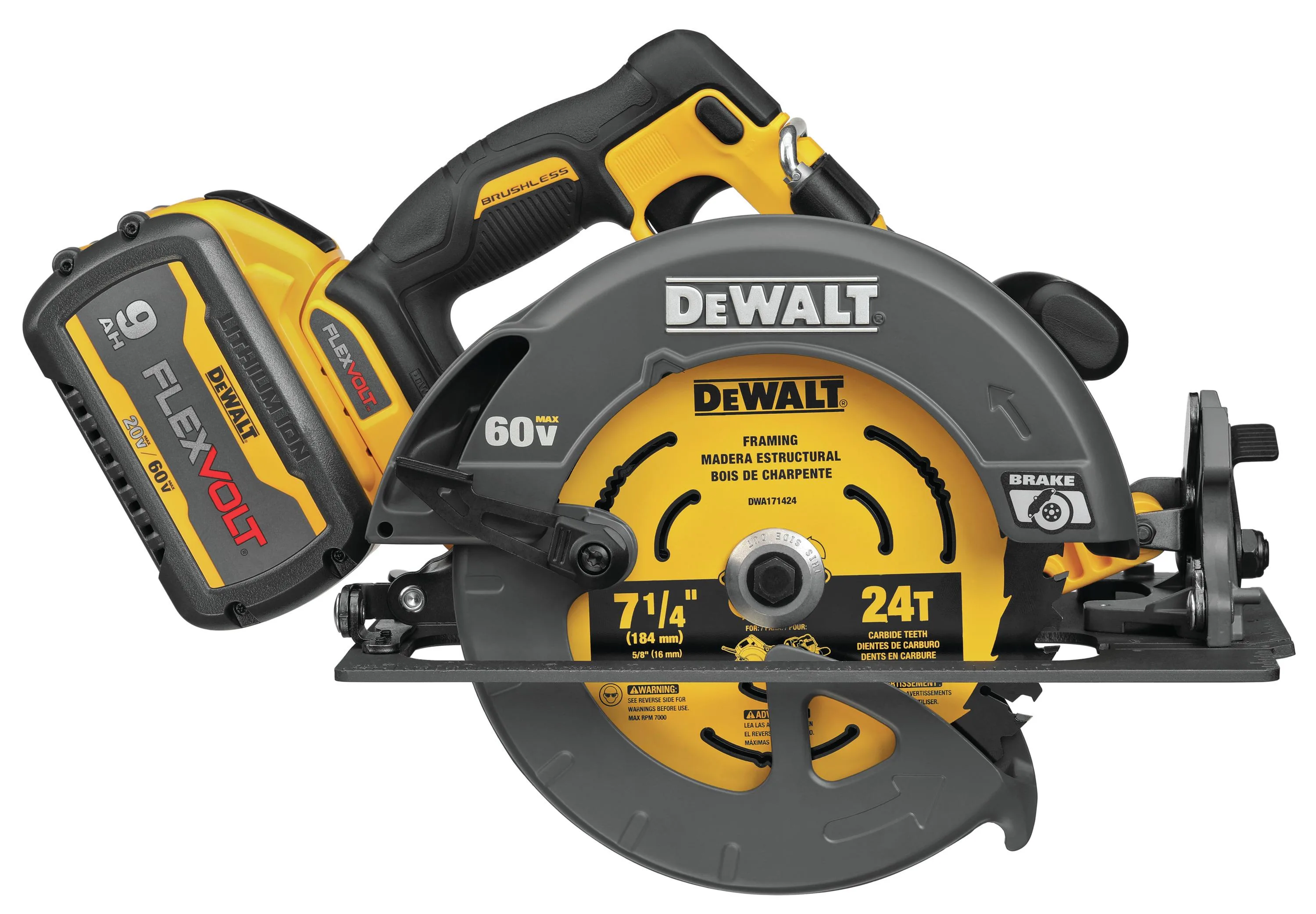 DeWalt Flexvolt 60V Max 7.25" Circular Saw Kit W/ 1 Battery
