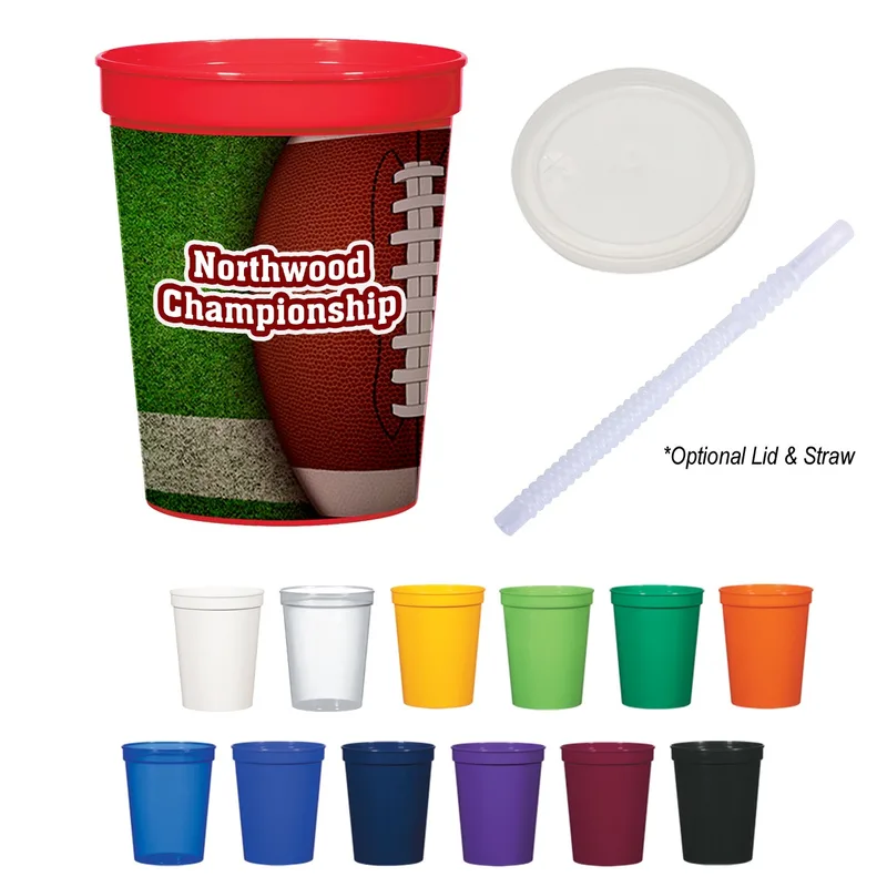 16 Oz. Full Color Big Game Stadium Cup view 2