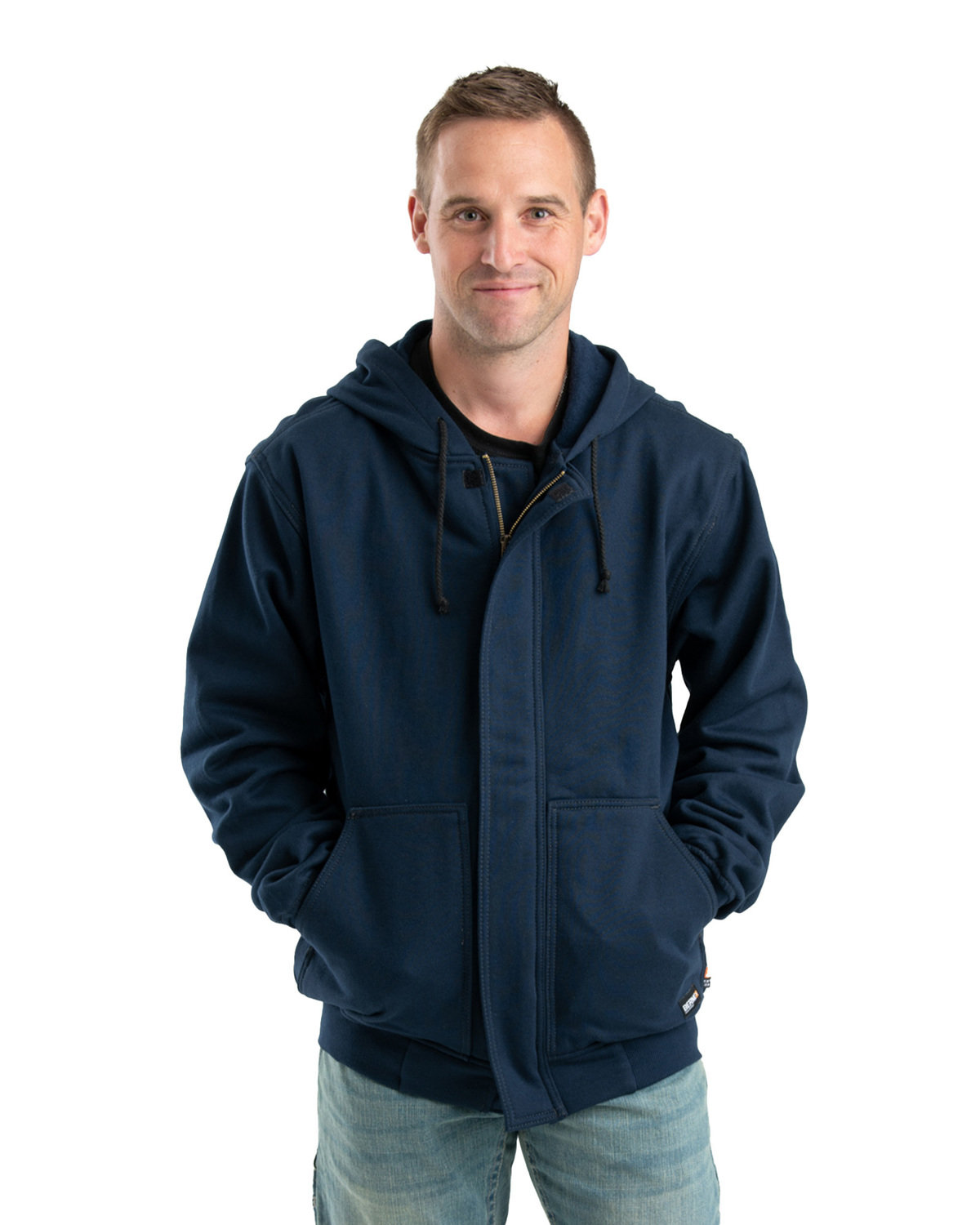 Berne Apparel Men's Flame Resistant Full-Zip Hooded Sweatshirt