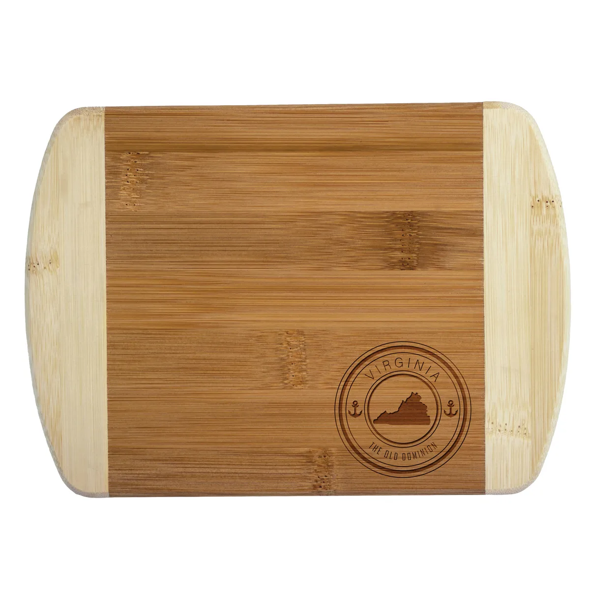 Virginia State Stamp 2-Tone Bar Board — Engraved Up to 2 Square Inches (1 location)
