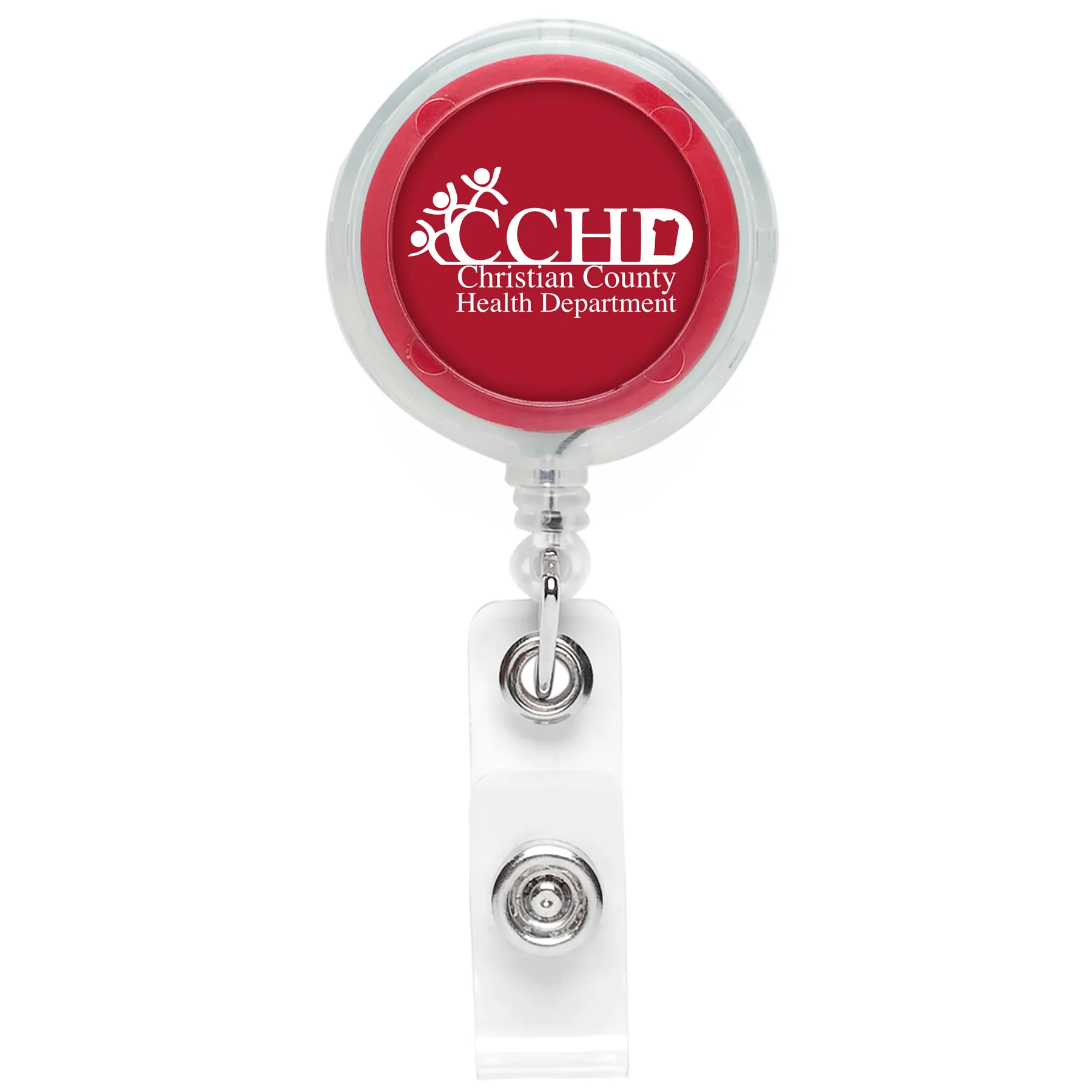 Jumbo See-Thru Retractable Badge Reel view 7