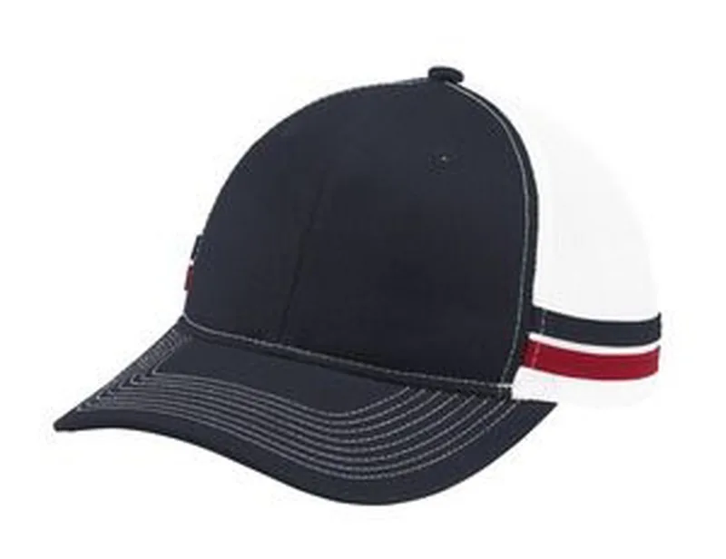 Port Authority ® Two-Stripe Snapback Trucker Cap.
