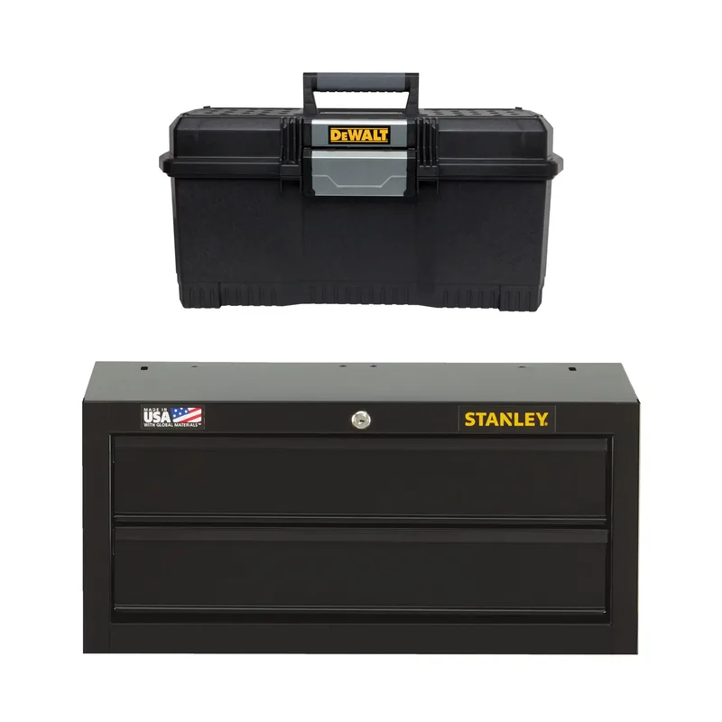 Stanley 2 Drawer Middle Tool Chest w/One Touch Tool Box